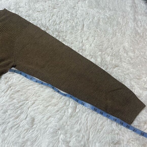 IZOD Sweater Mens Large Brown Pullover Merino Wool Blend Stretchy Crew Neck - Picture 7 of 8